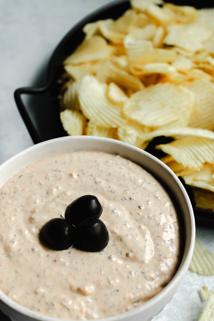 The Best Cream Cheese and Olive Dip